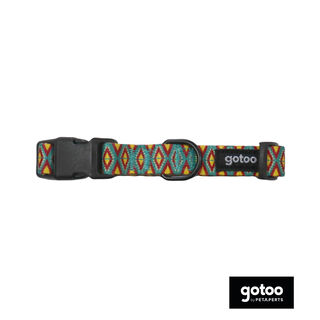 Gotoo Coleira estampada colorida para cães