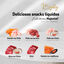 6 saquetas x 15 g Majesty Salm&atilde;o com Frango snack l&iacute;quido para gatos, , large Indicador imagem n&uacute;mero 3