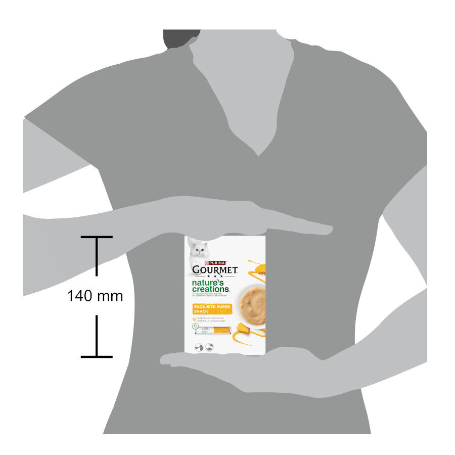 5 saquetas x 10 g Gourmet Nature's Creations Snack H&uacute;mido de Frango para gatos, , large Imagem n&uacute;mero 8