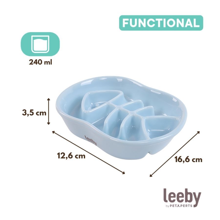 Leeby Comedouro Antivoracidade de Cer&acirc;mica para gatos, , large Imagem n&uacute;mero 4