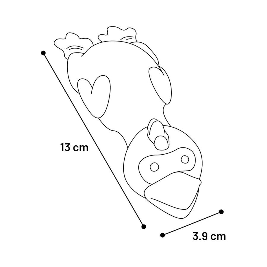 Flamingo Sky Dive L&aacute;tex brinquedo para c&atilde;es, , large Imagem n&uacute;mero 4