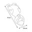 Flamingo Sky Dive Látex brinquedo para cães, , large Indicador imagem número 4