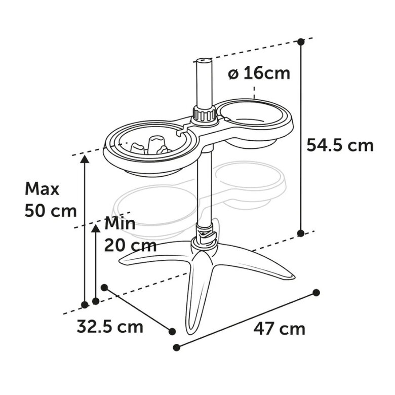 Flamingo Suvi Comedouro e Bebedouro com suporte para cães,  Imagem número 6 Flamingo Suvi Comedouro e Bebedouro com suporte para cães, , large Imagem número 6