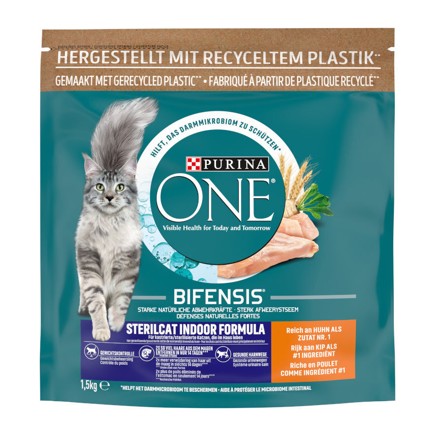 1.5 kg Purina One Adult Bifensis Esterilizado Frango ra&ccedil;&atilde;o para gatos , , large Imagem n&uacute;mero 1