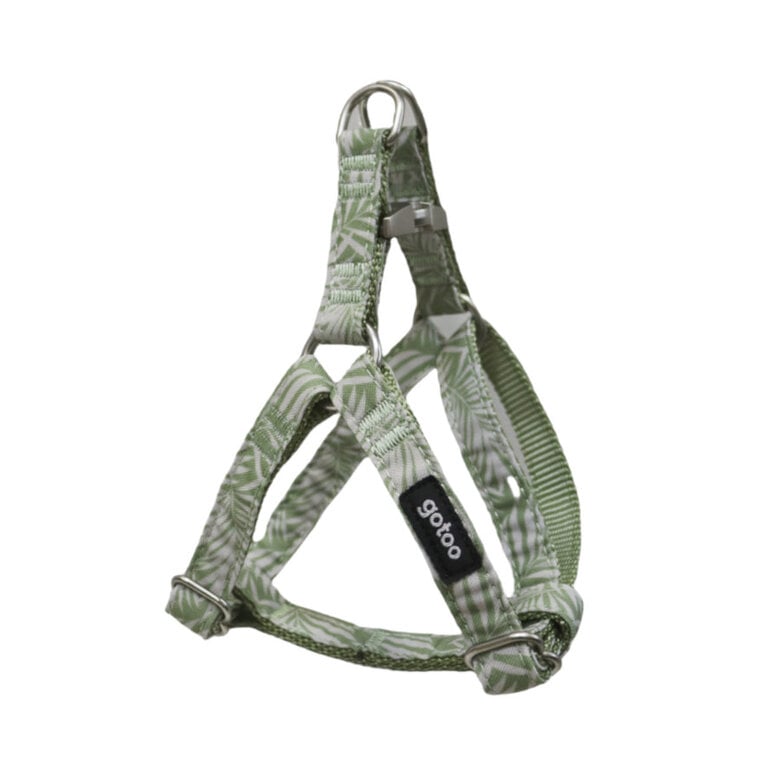 Gotoo Peitoral estampado folhas para cães,  Imagem número 1 Gotoo Peitoral estampado folhas para cães, , large Imagem número 1