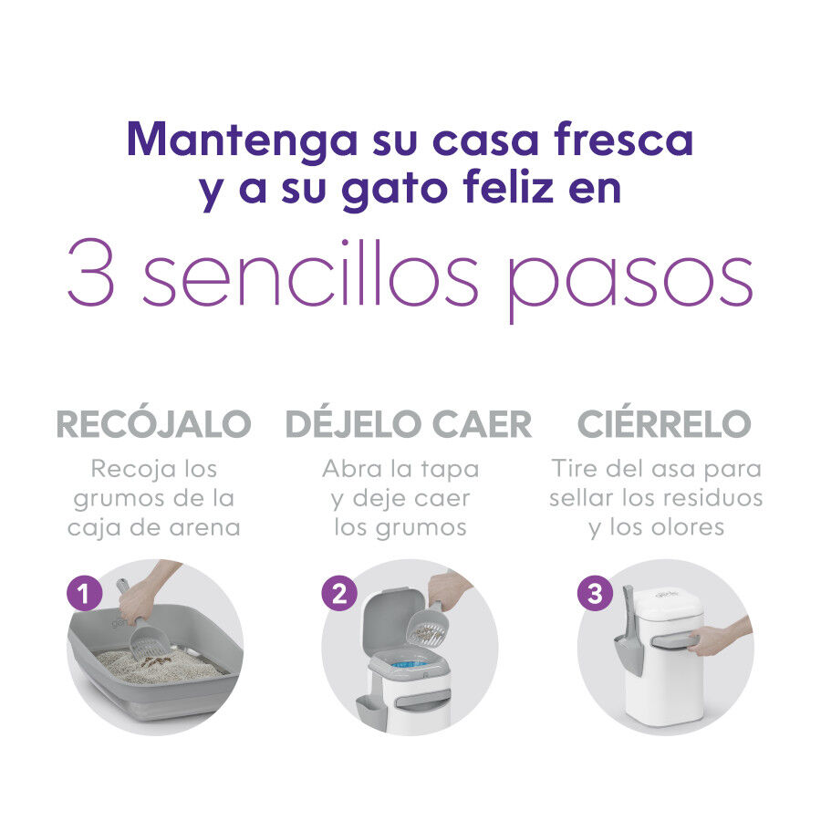Litter Genie Contentor LitterLocker Platinum para Areia de gato, , large Imagem n&uacute;mero 4
