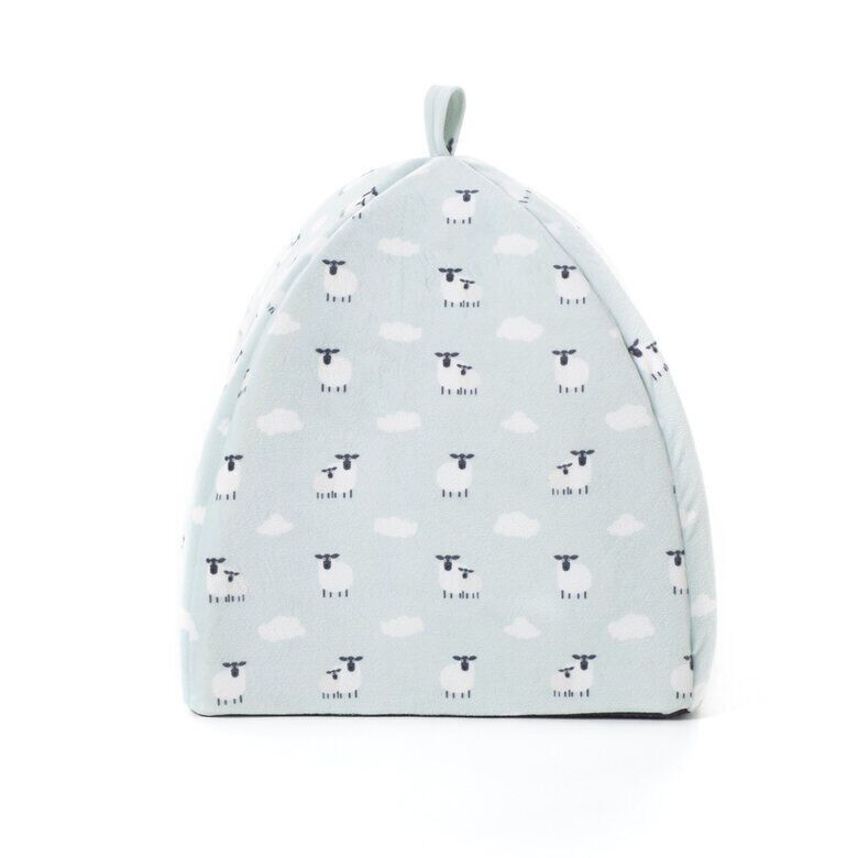 Leeby Igloo amov&iacute;vel branco com ovelhas para gatinhos, , large Imagem n&uacute;mero 4