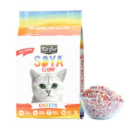 Kit Cat Soyaclump Confeti Areia de Soja para gatos
