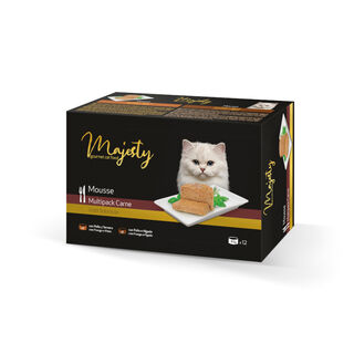 Majesty Adult Gold Selection Mousse Carne lata para gatos - Pack