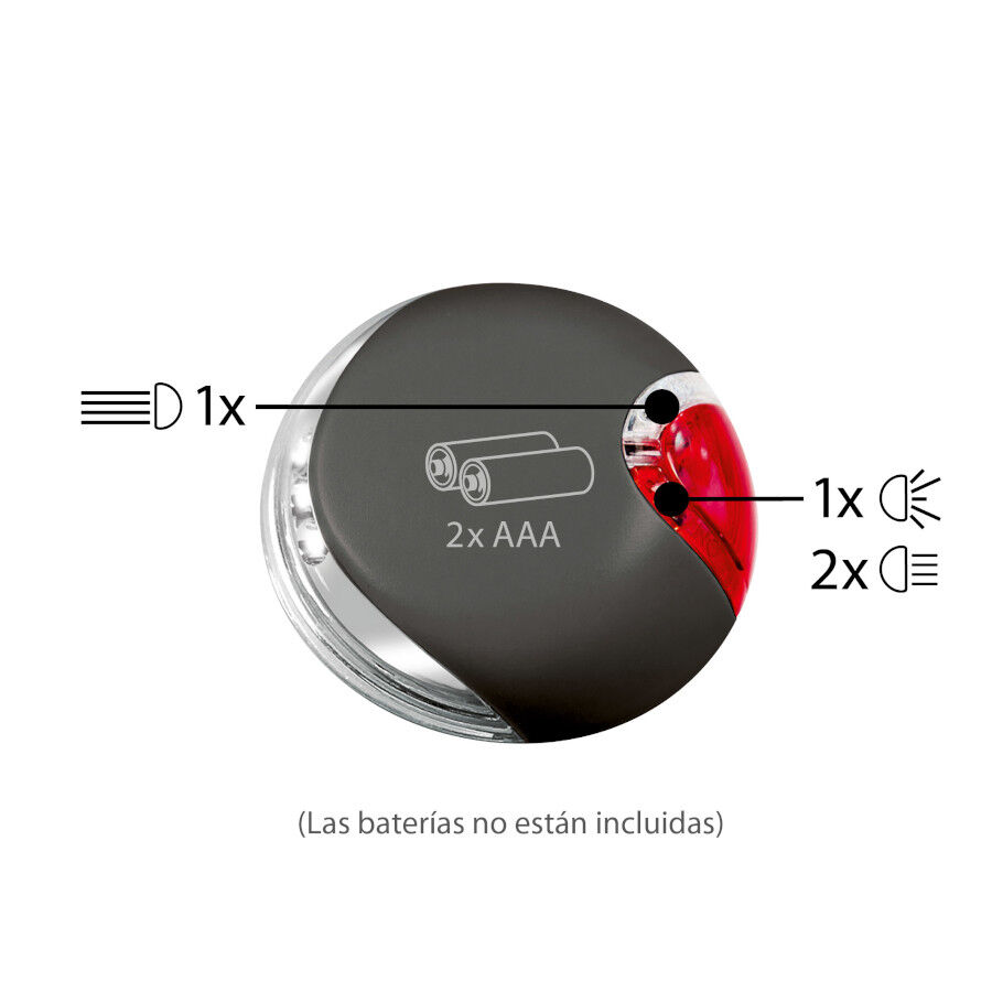 Flexi Lanterna de Luz Led Preta para trelas de c&atilde;es, , large Imagem n&uacute;mero 2