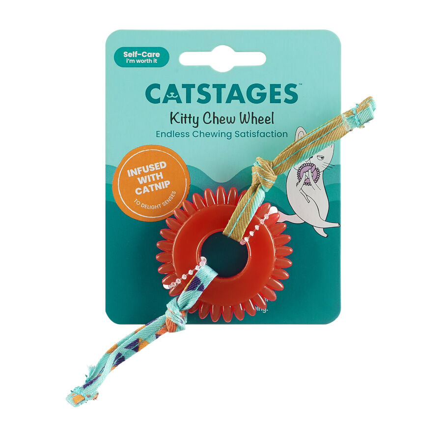 Catstages Kitty Chew Vermelha Brinquedo Roda Mordedora para gatos, , large Imagem n&uacute;mero 7