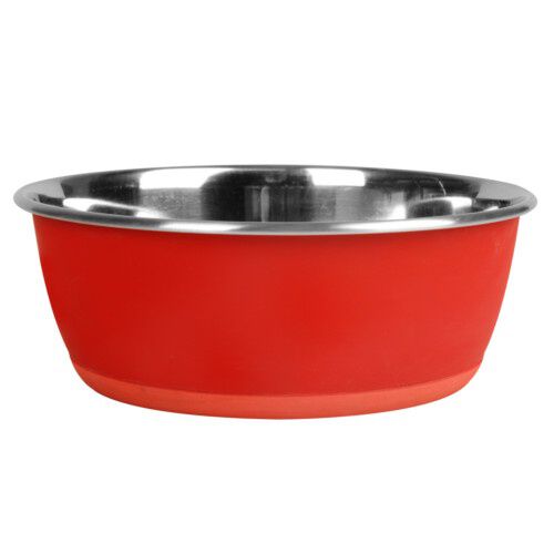 Flamingo comedero para mascotas acero pizarra rojo Imagem n&uacute;mero 1