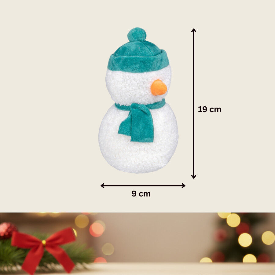 Wonder Christmas Peluche Boneco de Neve Natal&iacute;cio para C&atilde;es, , large Imagem n&uacute;mero 4