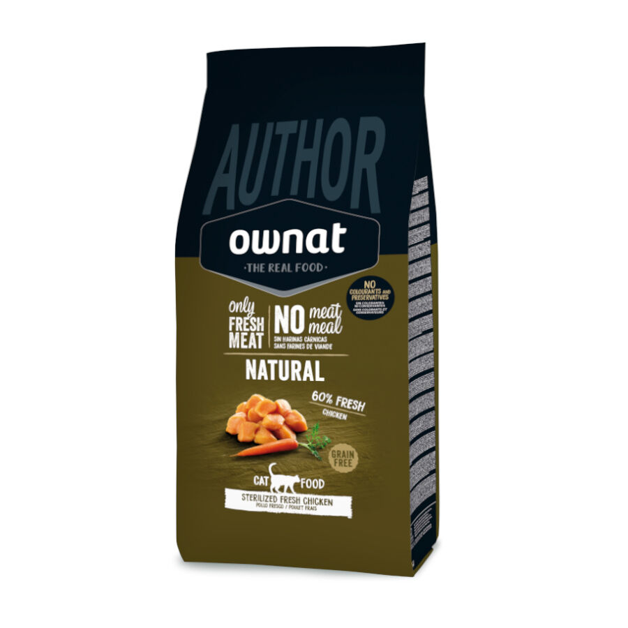 3 kg Ownat Author Esterilizado Frango Fresco ra&ccedil;&atilde;o para gatos , , large Imagem n&uacute;mero 1