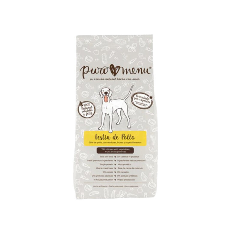 800 g Puro Menú BARF Festim de Frango comida natural congelada para cães,  Imagem número 1 800 g Puro Menú BARF Festim de Frango comida natural congelada para cães, , large Imagem número 1