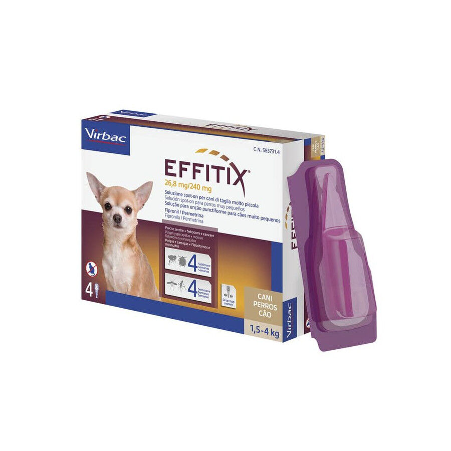 Virbac Effitix Pipetas Antiparasit&aacute;rias para c&atilde;es, , large Imagem n&uacute;mero 2