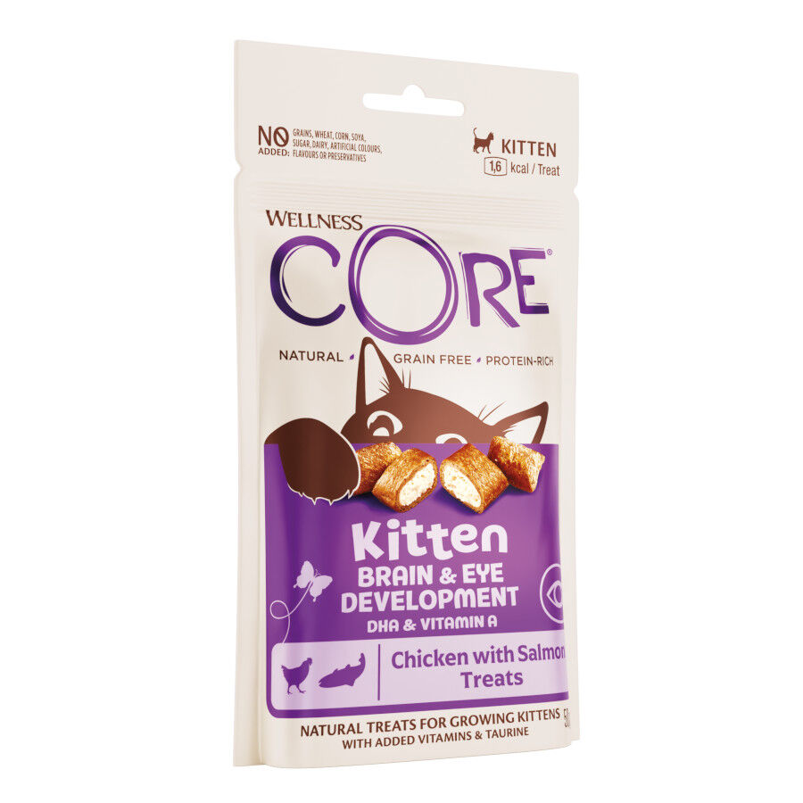 50 g Wellness Core Snacks Pollo y Salm&oacute;n para gatito, , large Imagem n&uacute;mero 2