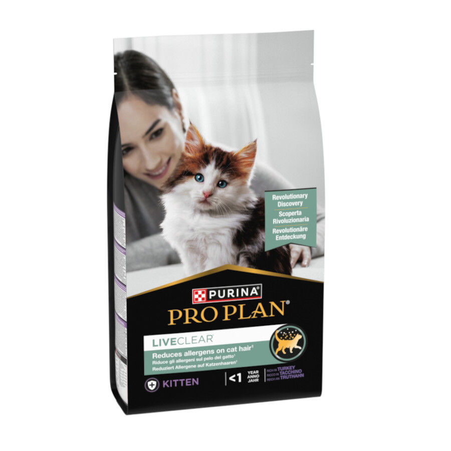 1.4 kg Purina Pro Plan Live Clear Kitten <1 ano Turkey Ra&ccedil;&atilde;o para gatinhos, , large Imagem n&uacute;mero 1