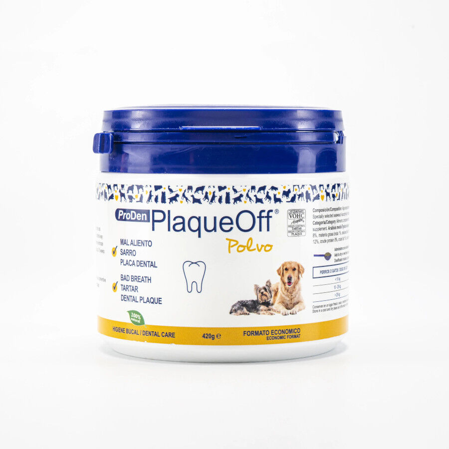 60 g PlaqueOff P&oacute; Anti-T&aacute;rtaro para Higiene Oral para c&atilde;es e gatos, , large Imagem n&uacute;mero 2