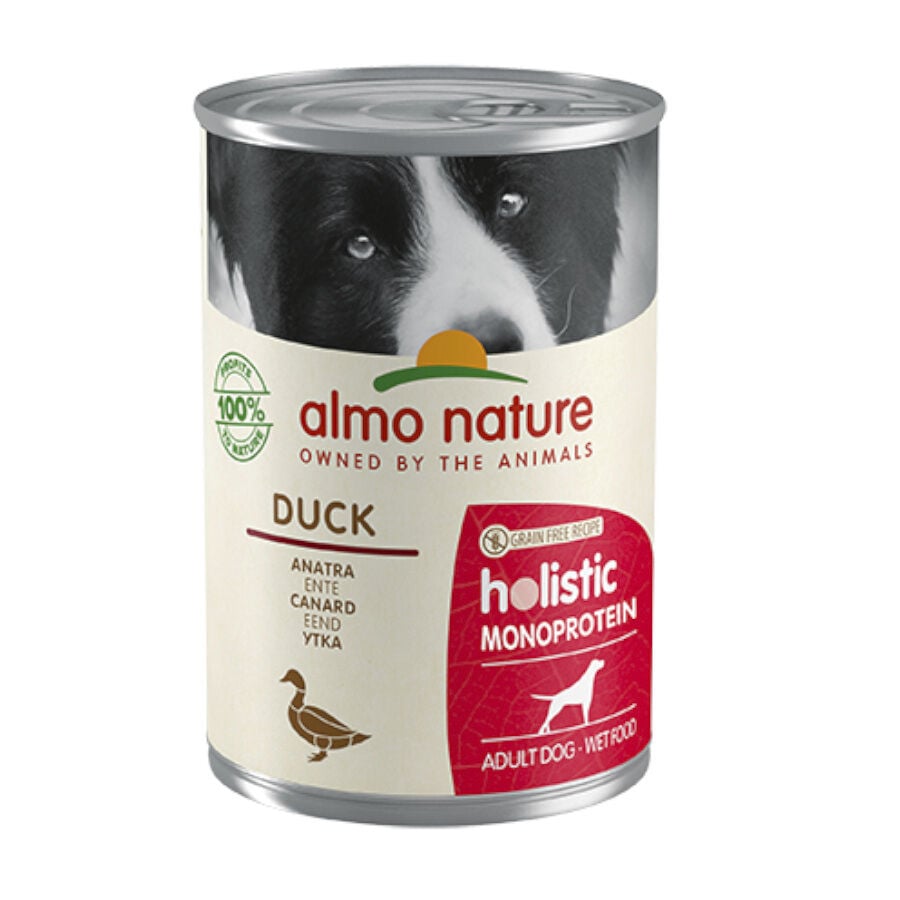 400 g Almo Nature Holistic Monoprotein pato lata para c&atilde;es, , large Imagem n&uacute;mero 1