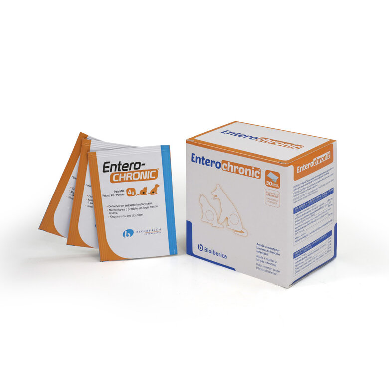 30 saquetas Bioibérica Entero-Chronic Antidiarreico para cães e gatos,  Imagem número 1 30 saquetas Bioibérica Entero-Chronic Antidiarreico para cães e gatos, , large Imagem número 1