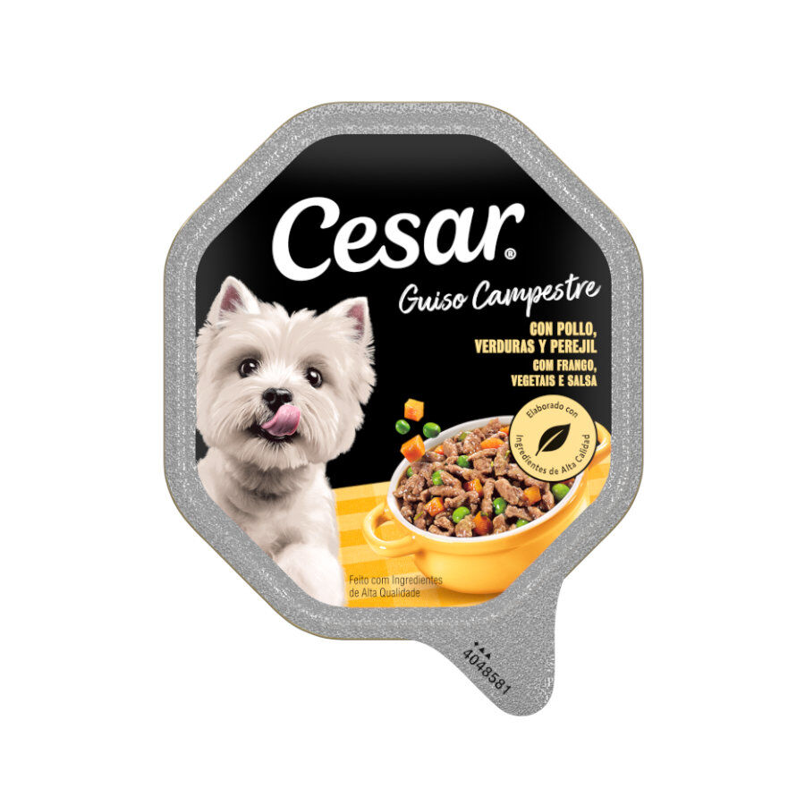 150 g Cesar Guiso Campestre Pollo y Verduras tarrina para perros, , large Imagem n&uacute;mero 1