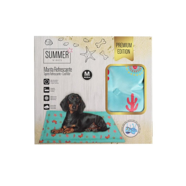 Summer Vibes Cool Mat Premium Manta Refrescante para cães e gatos,  Imagem número 4 Summer Vibes Cool Mat Premium Manta Refrescante para cães e gatos, , large Imagem número 4
