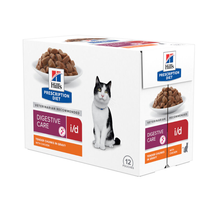 12 saquetas x 85 g Hill's Feline Prescription Diet i/d saquetas - Multipack, , large Imagem n&uacute;mero 1