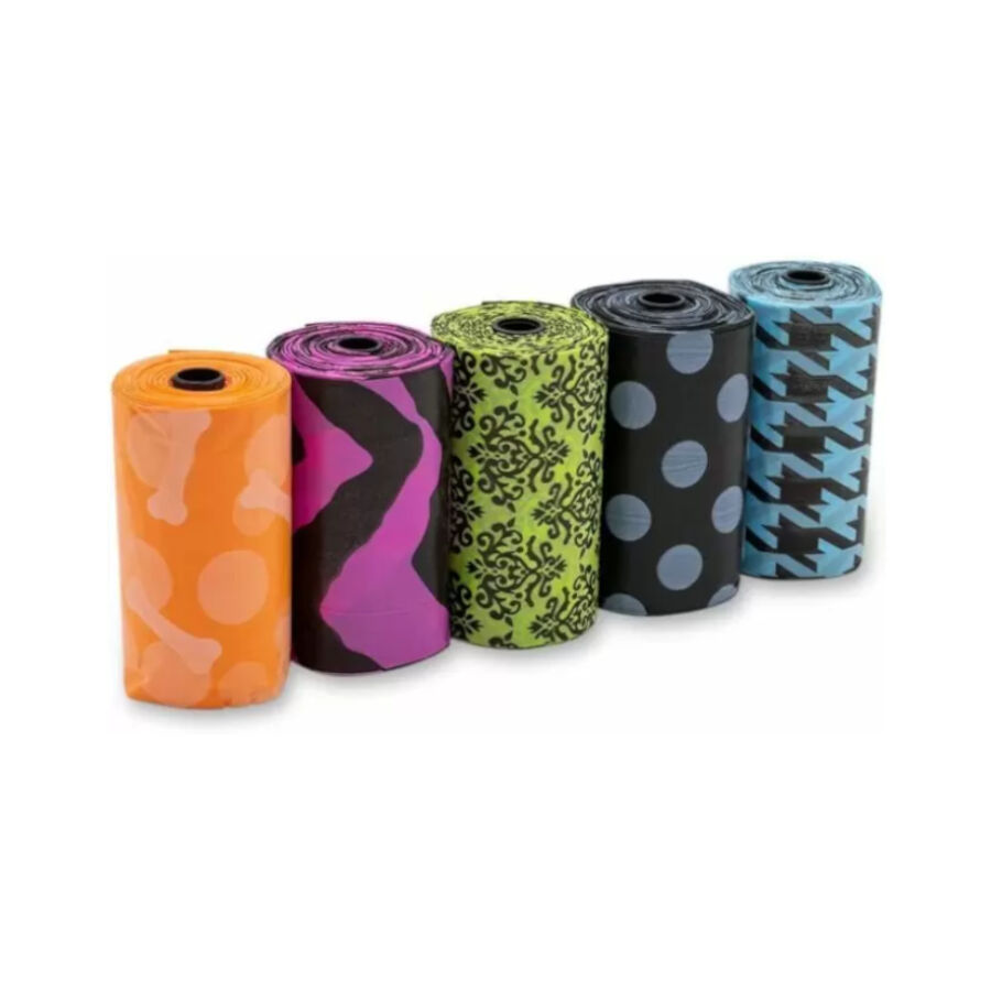 Bags on Board Patterned Sacos Grandes para fezes de c&atilde;es &ndash; 10 x 14, , large Imagem n&uacute;mero 2