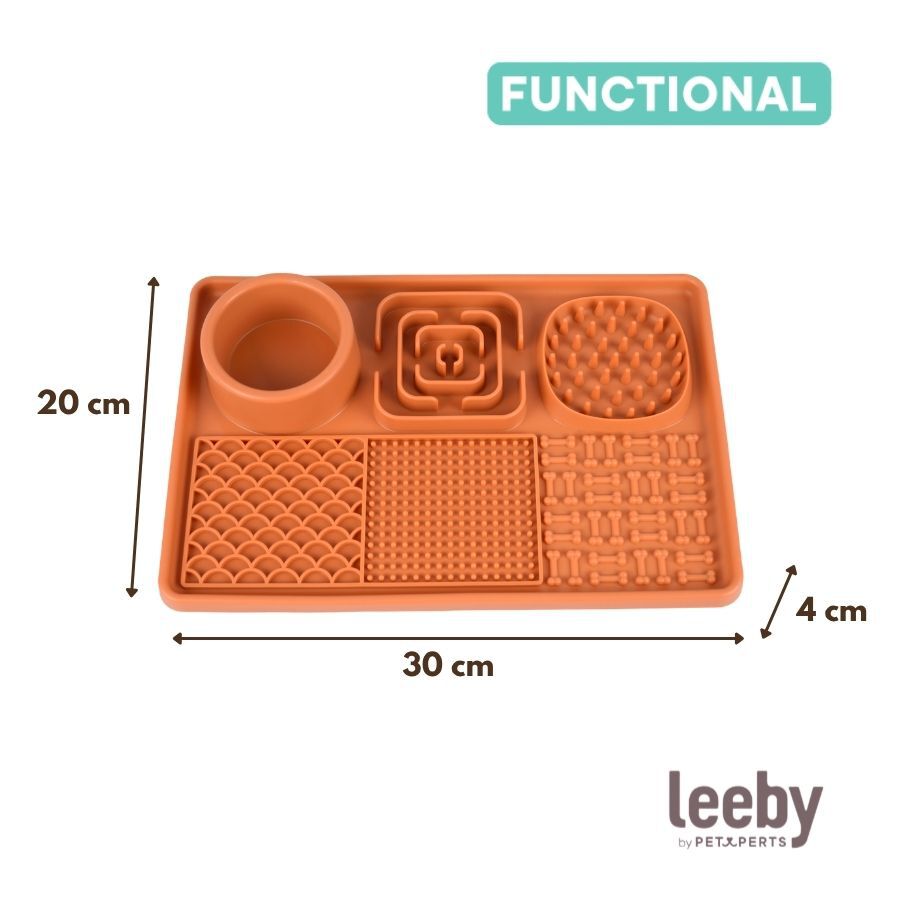 Leeby Tapete de Lamber Laranja para c&atilde;es e gatos, , large Imagem n&uacute;mero 4
