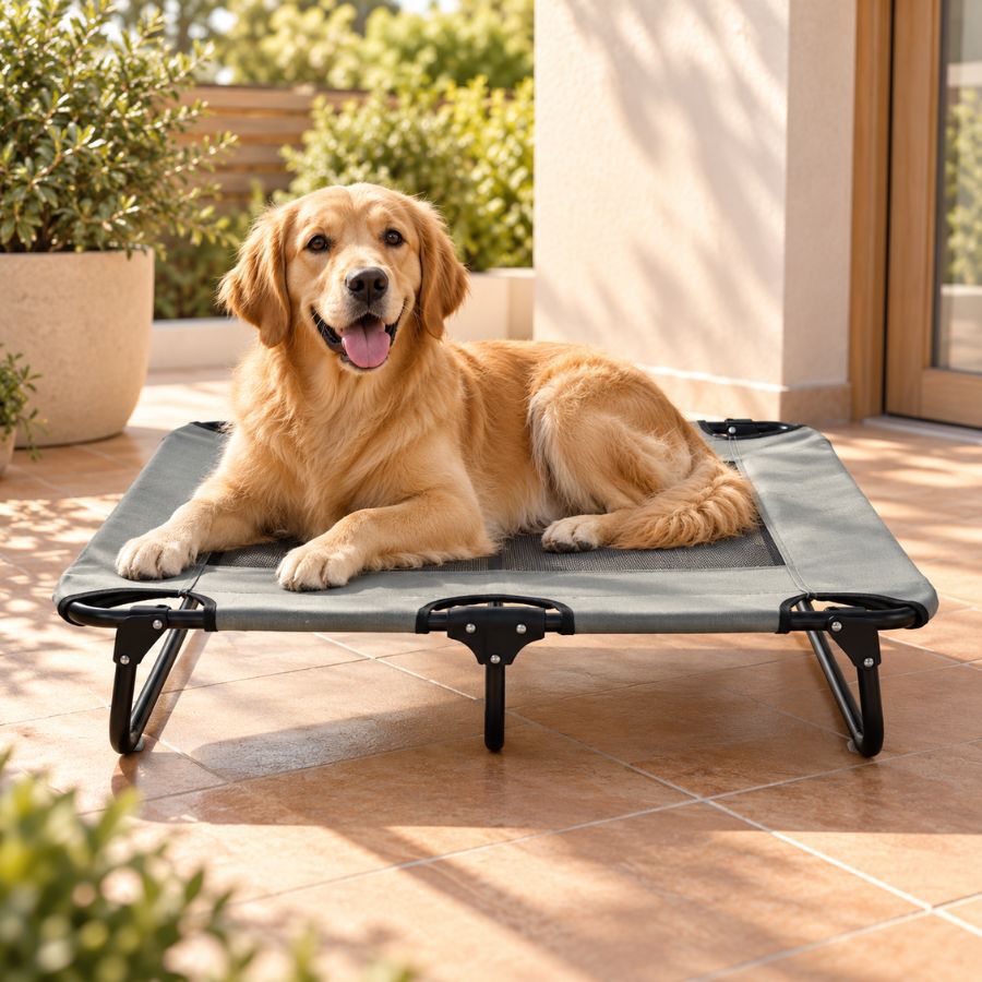 Outech Cama Elevada Dobr&aacute;vel para c&atilde;es, , large Imagem n&uacute;mero 1