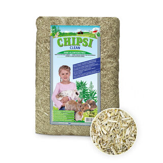Chipsi Clean de cânhamo limpo para roedoChipsi Clean de cânhamo limpo para roedores