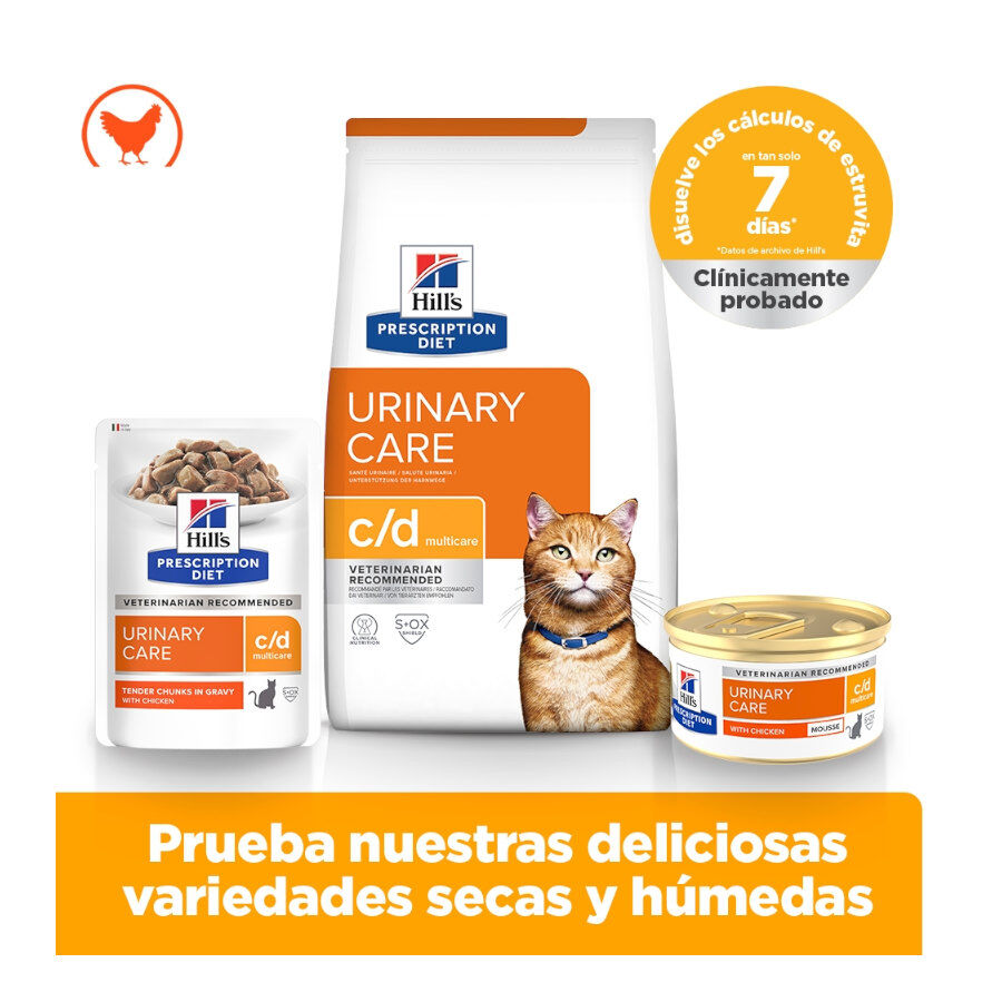 12 saquetas x 85 g Hill's Prescription Diet Urinary Care Frango saqueta para gatos, , large Imagem n&uacute;mero 12