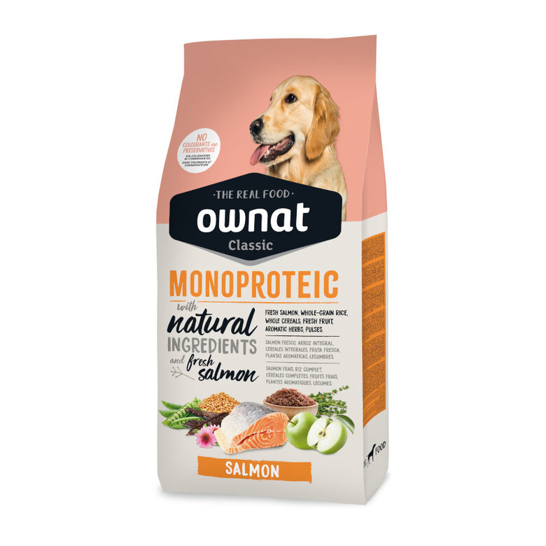 Ownat Classic Monoproteico Ração de salmão para cães,  Imagem número 1 Ownat Classic Monoproteico Ração de salmão para cães, , large Imagem número 1