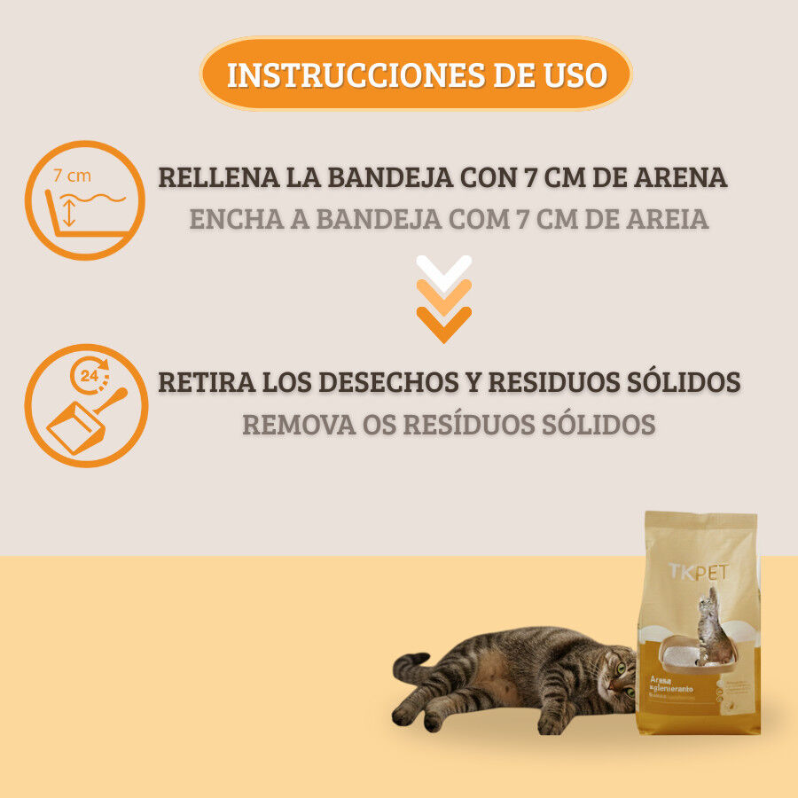 10 L TK-Pet Areia Aglomerante de Bentonita Natural com perfume de Laranja para gatos, , large Imagem n&uacute;mero 4