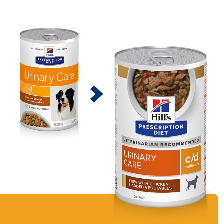 Hill's Prescription Diet Urinary Care Guisado de Frango e Legumes lata para cães, , large image number null