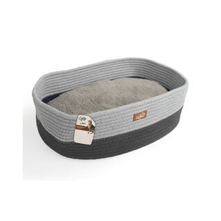 All For Paws Cama Oval Cinzenta para gatos