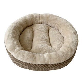 Catshion Geometric Cama castanha para gatos