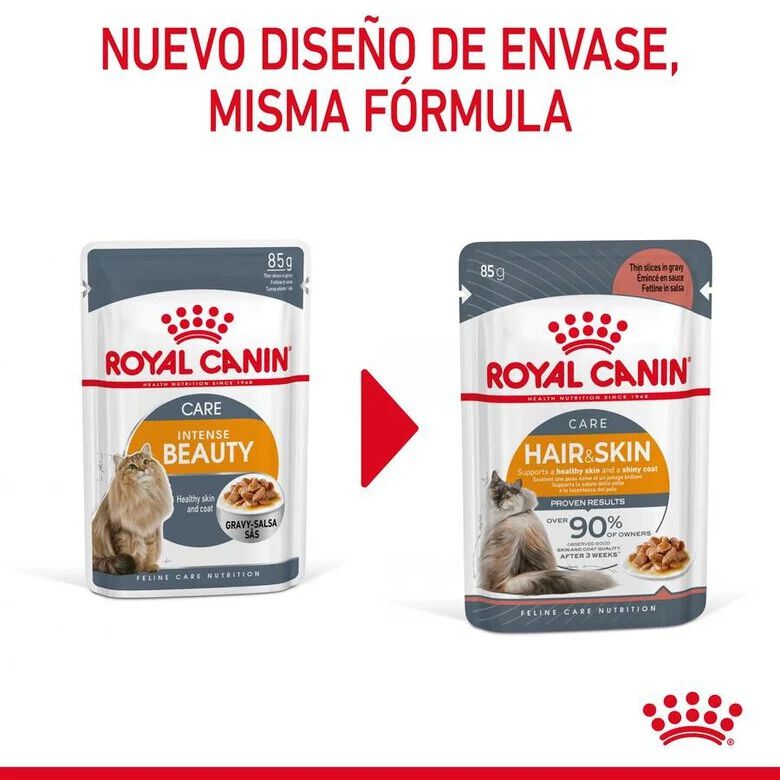 85 g Royal Canin Hair and Skin alimento h&uacute;mido em molho saquetas para gatos, , large Imagem n&uacute;mero 12