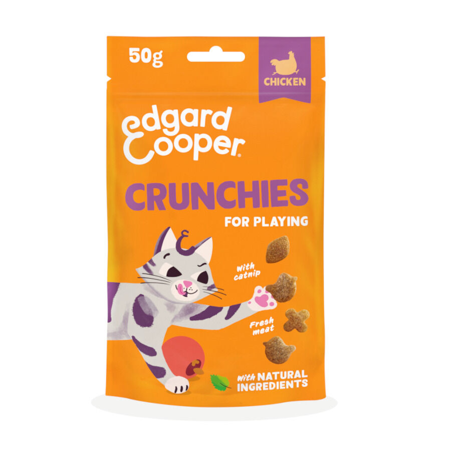 50 g Edgard & Cooper Crunchies Snack de frango para gatos, , large Imagem n&uacute;mero 1