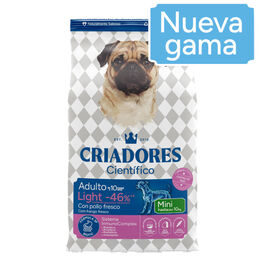 Criadores Cient&iacute;fico light -46% de gordura Adulto Mini Ra&ccedil;&atilde;o de frango para c&atilde;es