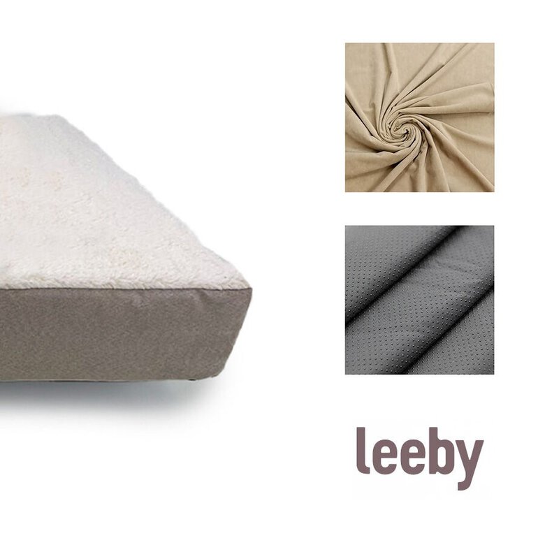 Leeby Colchão Ortopédico Viscoelástico Castanho e Branco para cães,  Imagem número 3 Leeby Colchão Ortopédico Viscoelástico Castanho e Branco para cães, , large Imagem número 3