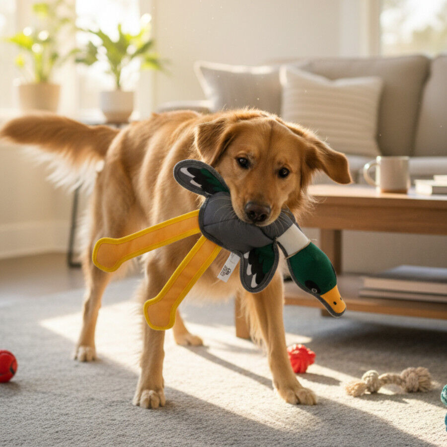 Love the Earth Peluche pato para c&atilde;es, , large Imagem n&uacute;mero 1