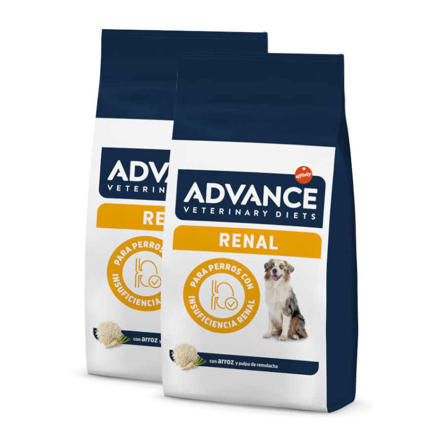 2 x 12 kg Advance Veterinary Diets Renal ra&ccedil;&atilde;o para c&atilde;es Pack poupan&ccedil;a!, , large Imagem n&uacute;mero 1