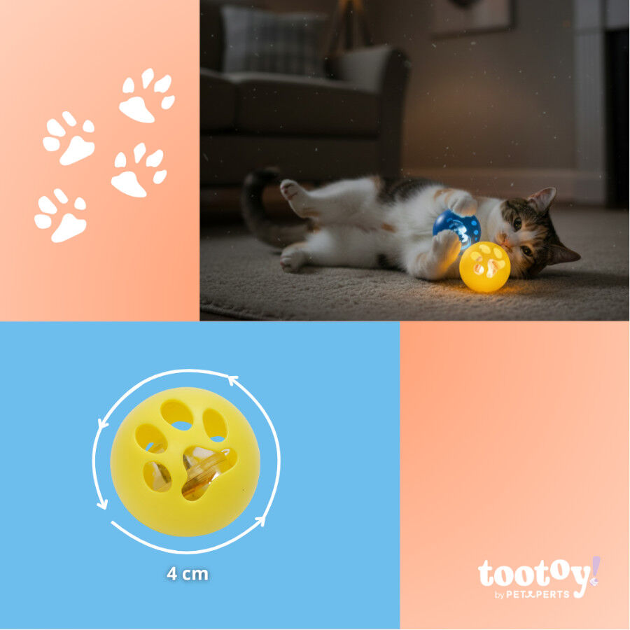 Tootoy! Chase & Play Bolas com LED para gatos, , large Imagem n&uacute;mero 5