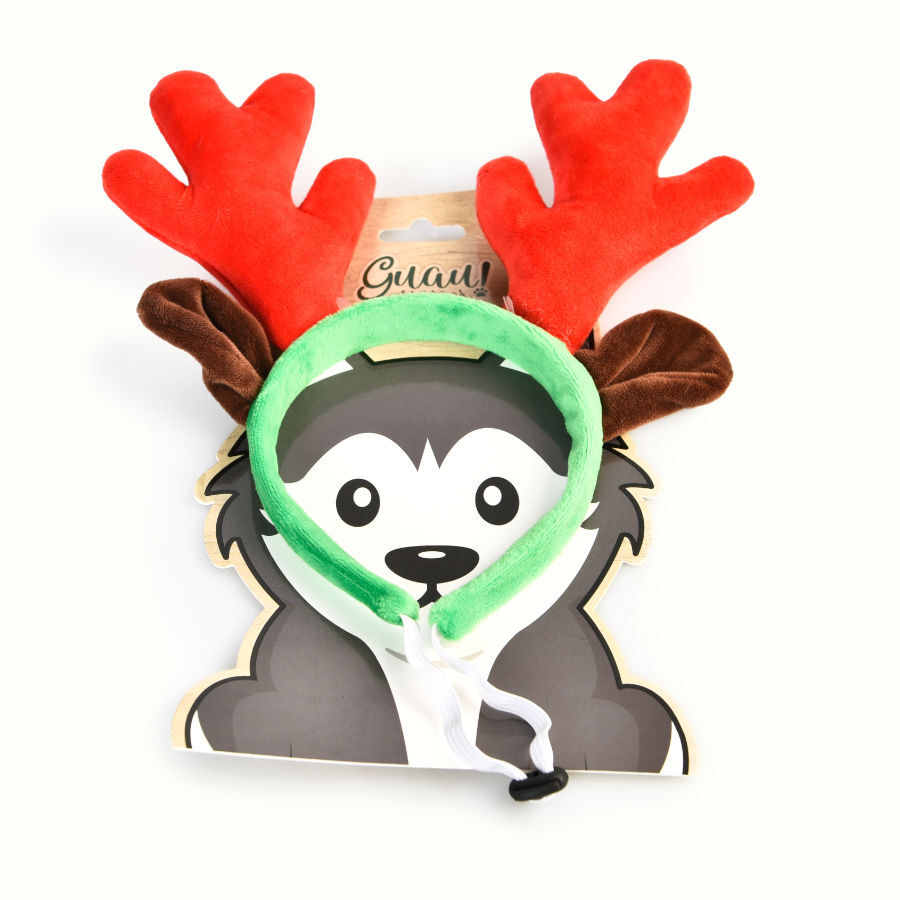 Guau Christmas Bandolete de rena de Natal para c&atilde;es, , large Imagem n&uacute;mero 1
