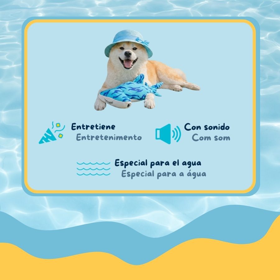 Summer Vibes Floating Hammerhead Brinquedo Flutuante para c&atilde;es, , large Imagem n&uacute;mero 3