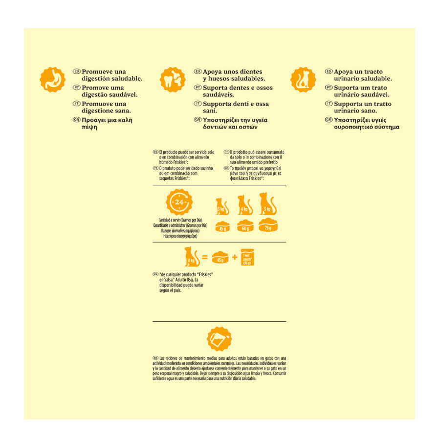 4 kg Purina Friskies Ra&ccedil;&atilde;o para Gato Adulto com Salm&atilde;o e Legumes, , large Imagem n&uacute;mero 5