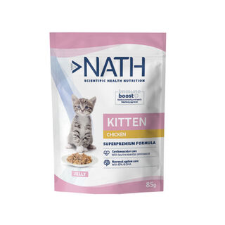 Nath Kitten Frango em Gelatina Saquetas para gatinhos
