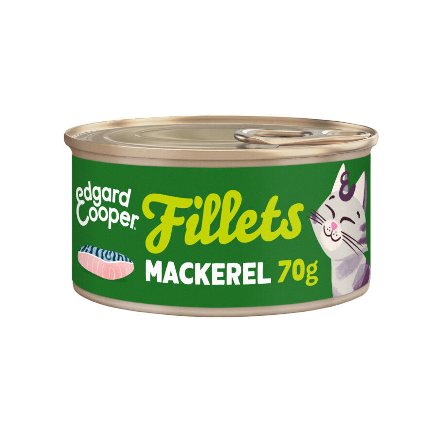 70 g Edgard & Cooper Filetes de Caballa Lata para gatos, , large Imagem n&uacute;mero 1
